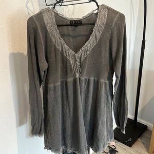 Lace Long Sleeve Tunic
